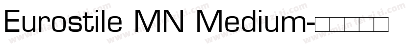 Eurostile MN Medium字体转换